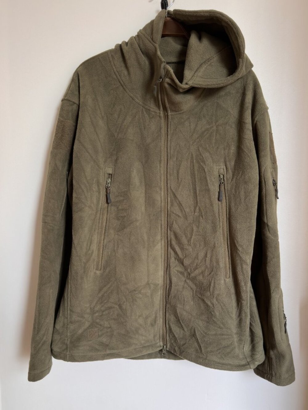 MEN'S XL FLEECE MILITARY STYLE HOODIE FULL ZIP